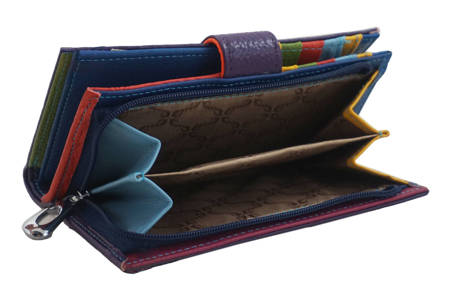 Skórzane portfele z ochroną kart RFID - Czarne 